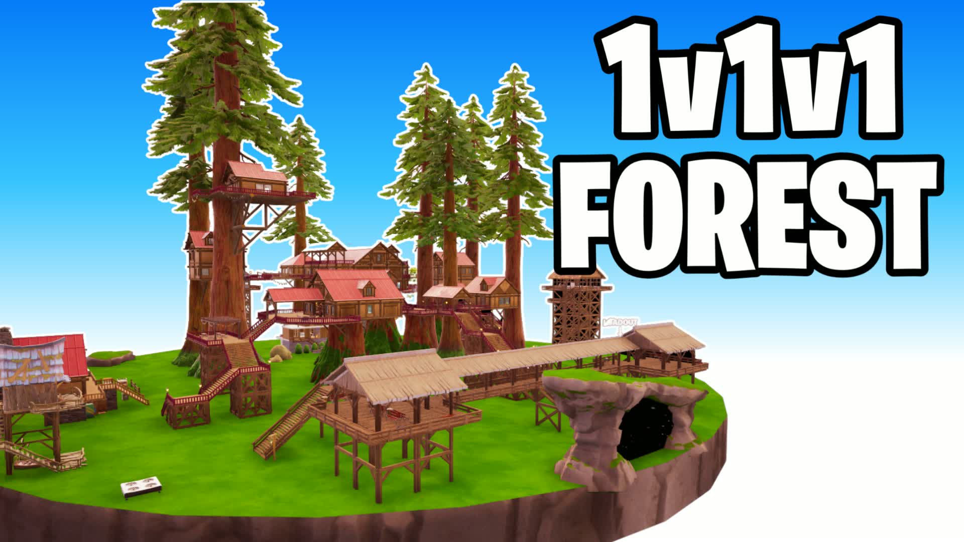 1v1v1 FOREST — Fortnite Creative map