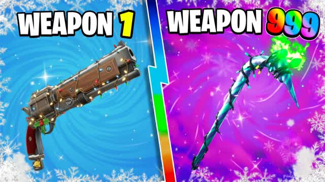 ✨GUN GAME🎯WINTER ONE SHOT❄️ — Fortnite Creative map