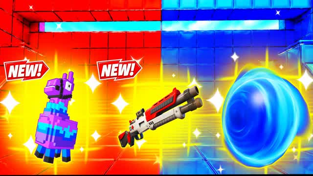 Red vs Blue: Infinite Clash 🔴🔵 — Fortnite Creative map cover art
