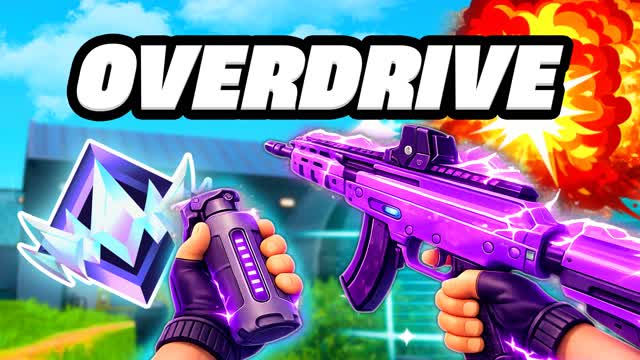 Overdrive Gun Game 💥 First Person FFA — Fortnite Creative map