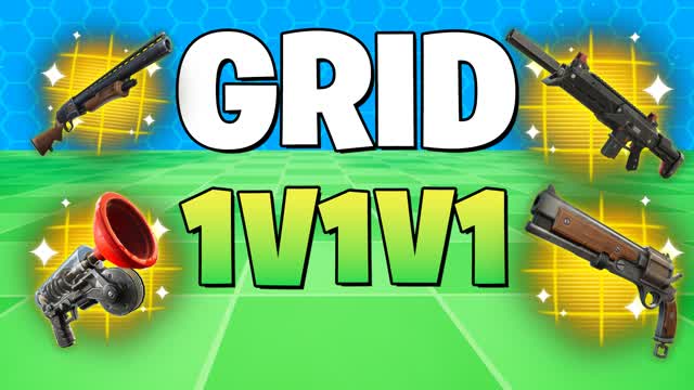 1v1v1 GRID REALISTIC FREE FOR ALL — Fortnite Creative map