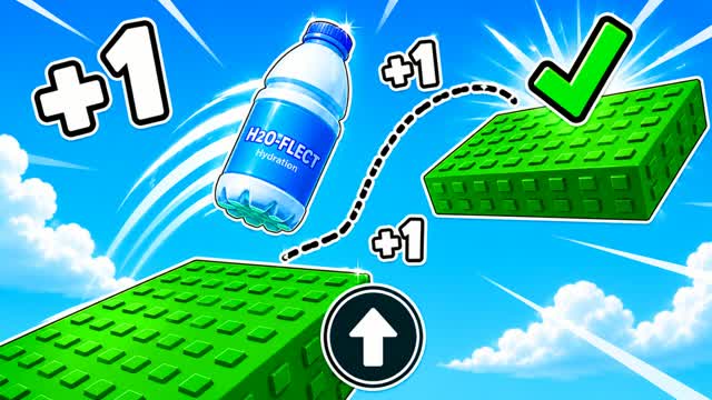 +1 BOTTLE FLIP OBBY ESCAPE — Fortnite Creative map