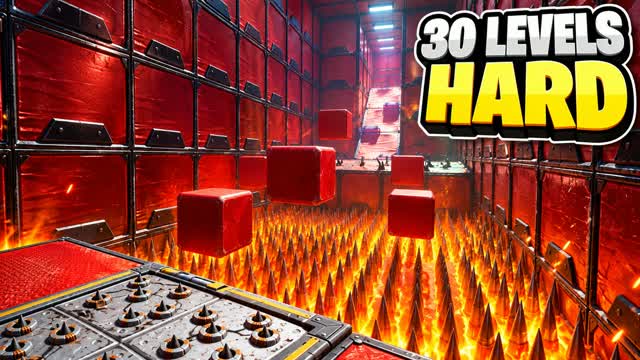 HARD PARKOUR: 30 LEVELS باركور صعب — Fortnite Creative map