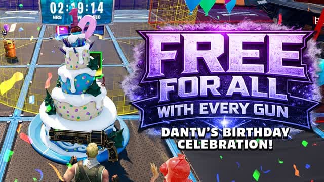 DanTV's Free For All With Every Gun — Fortnite Creative map cover art