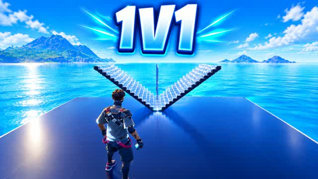 1v1 UNLEASHED — Fortnite Creative map cover art