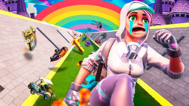 CRAZY MEGA RAMP SURVIVAL — Fortnite Creative map