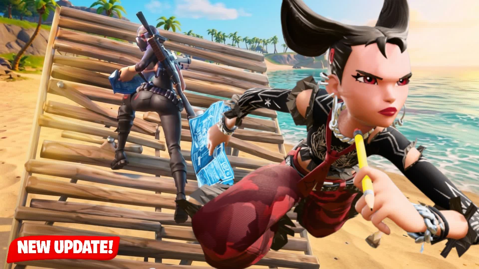 🏖️ 1V1 BOT MECHANICS TROPICAL🏖️ — Fortnite Creative map