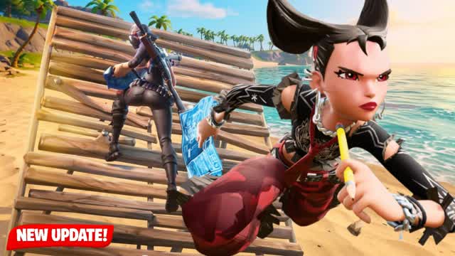 🏖️ 1V1 BOT MECHANICS TROPICAL🏖️ — Fortnite Creative map