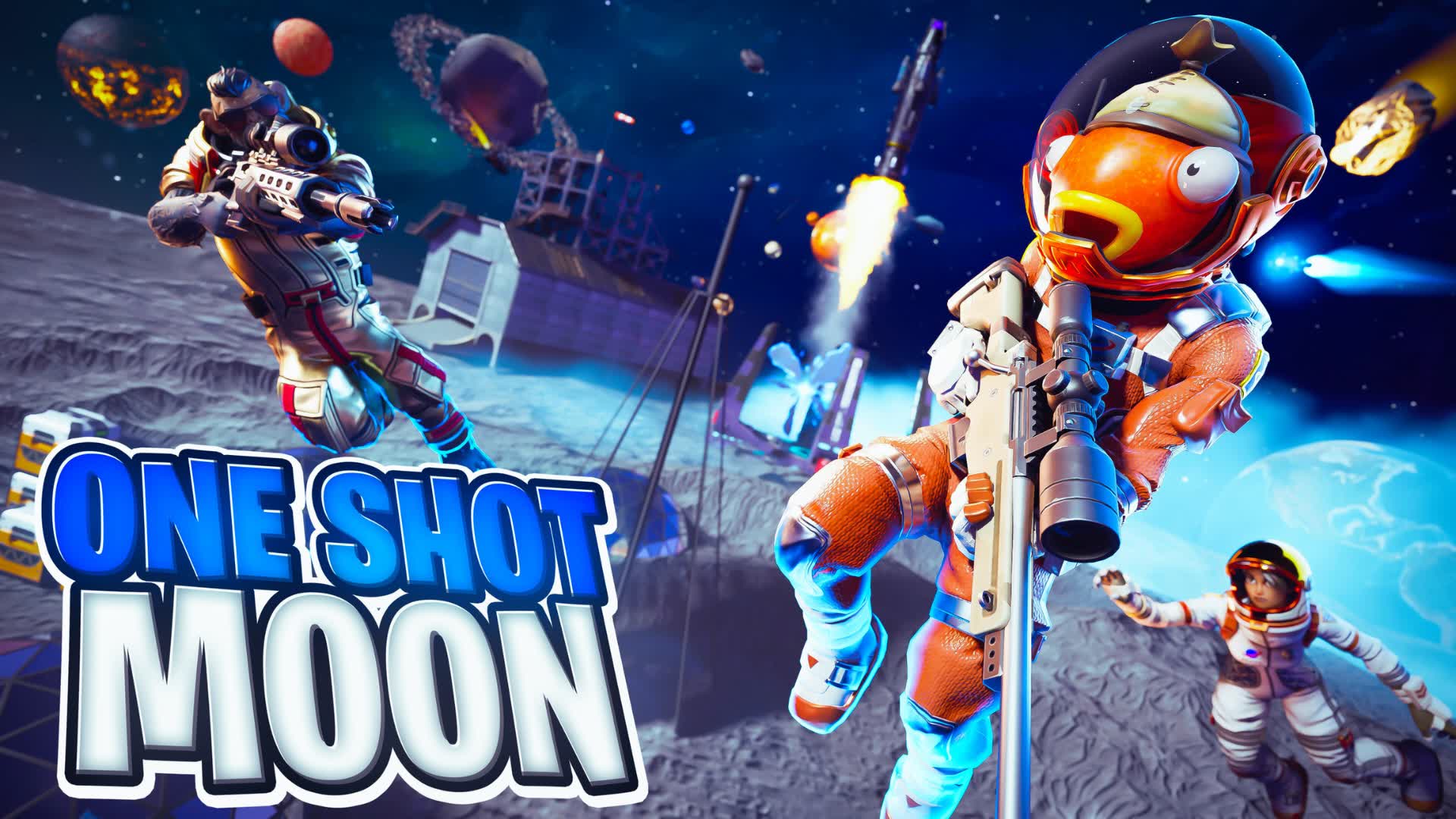 💫🌑ONE SHOT MOON🌑💫 — Fortnite Creative map