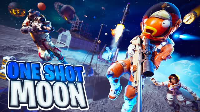 💫🌑ONE SHOT MOON🌑💫 — Fortnite Creative map cover art