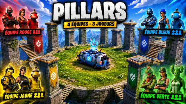 Pillars 3v3v3v3 commun — Fortnite Creative map
