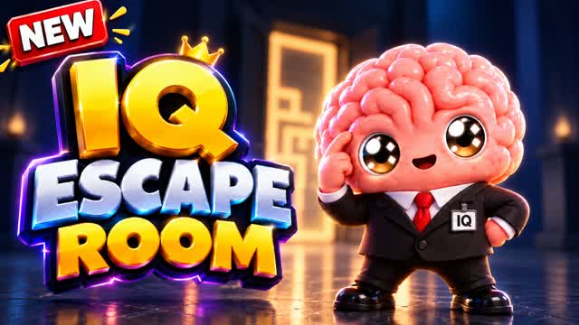 MEGA BOSS🧠IQ ESCAPE ROOM — Fortnite Creative map cover art