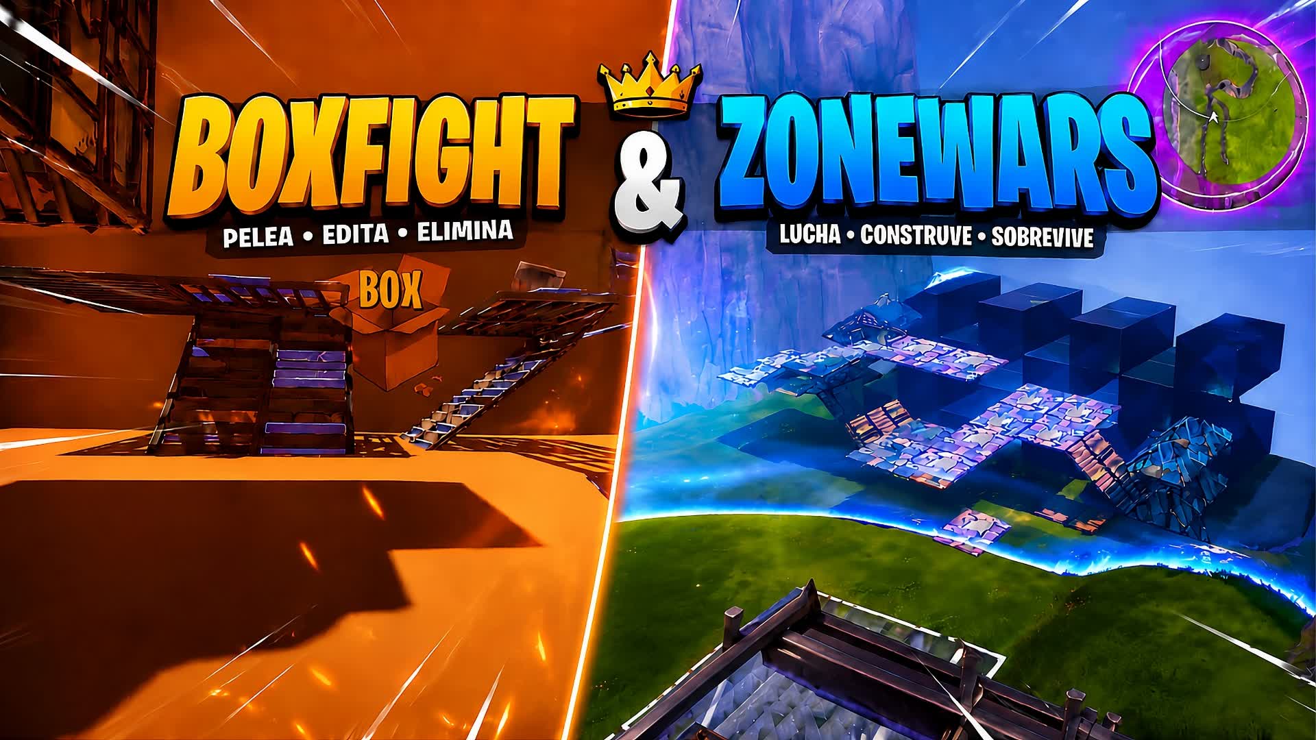 BOXFIGHT AND ZONEWARS FFA — Fortnite Creative map