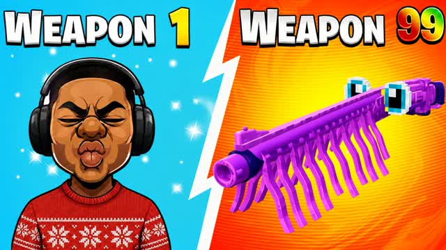 SUPERPOWER GUN GAME ⭐ 10 CUSTOM GUNS 🔫 — Fortnite Creative map