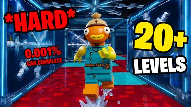 Hard 20 Level Brick Parkour باركور صعب — Fortnite Creative map