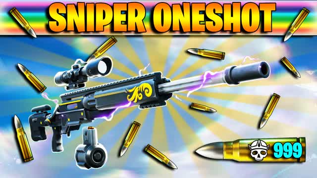 🎯ONE SHOT SNIPER GAME🎯 — Fortnite Creative map cover art