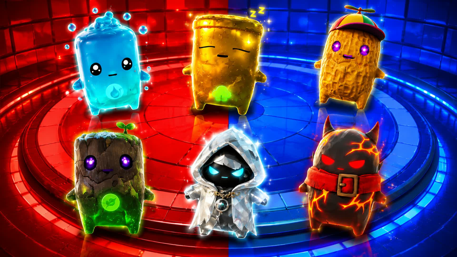 RED VS BLUE HOTSHOT SPIN 🔴🔵 — Fortnite Creative map