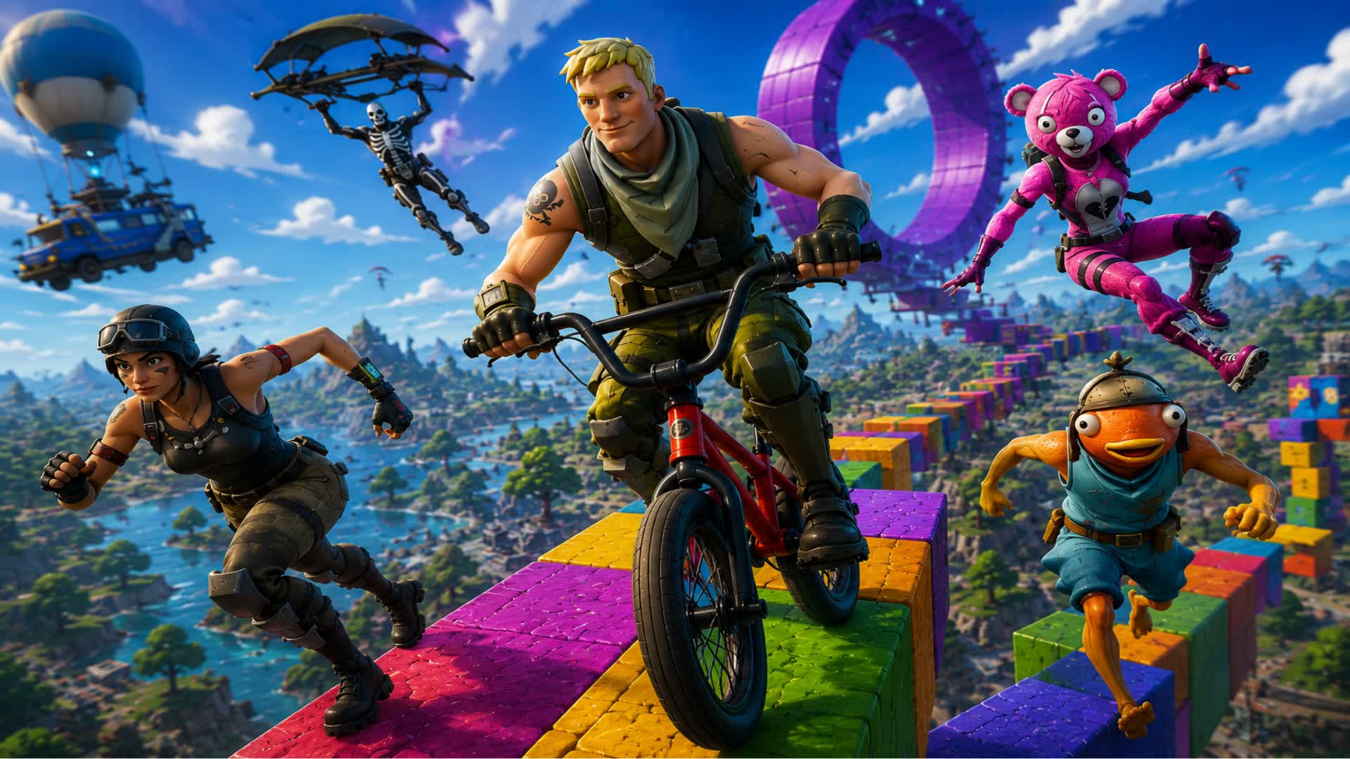 Bycicle Parkour For Brainrot by gwe — Fortnite Creative map