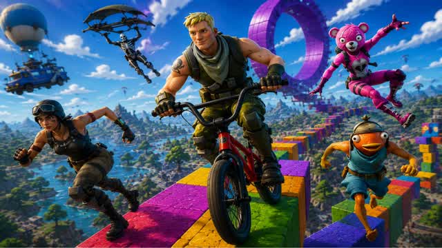 Bycicle Parkour For Brainrot by gwe — Fortnite Creative map