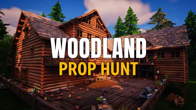 Woodland Prop Hunt — Fortnite Creative map cover art