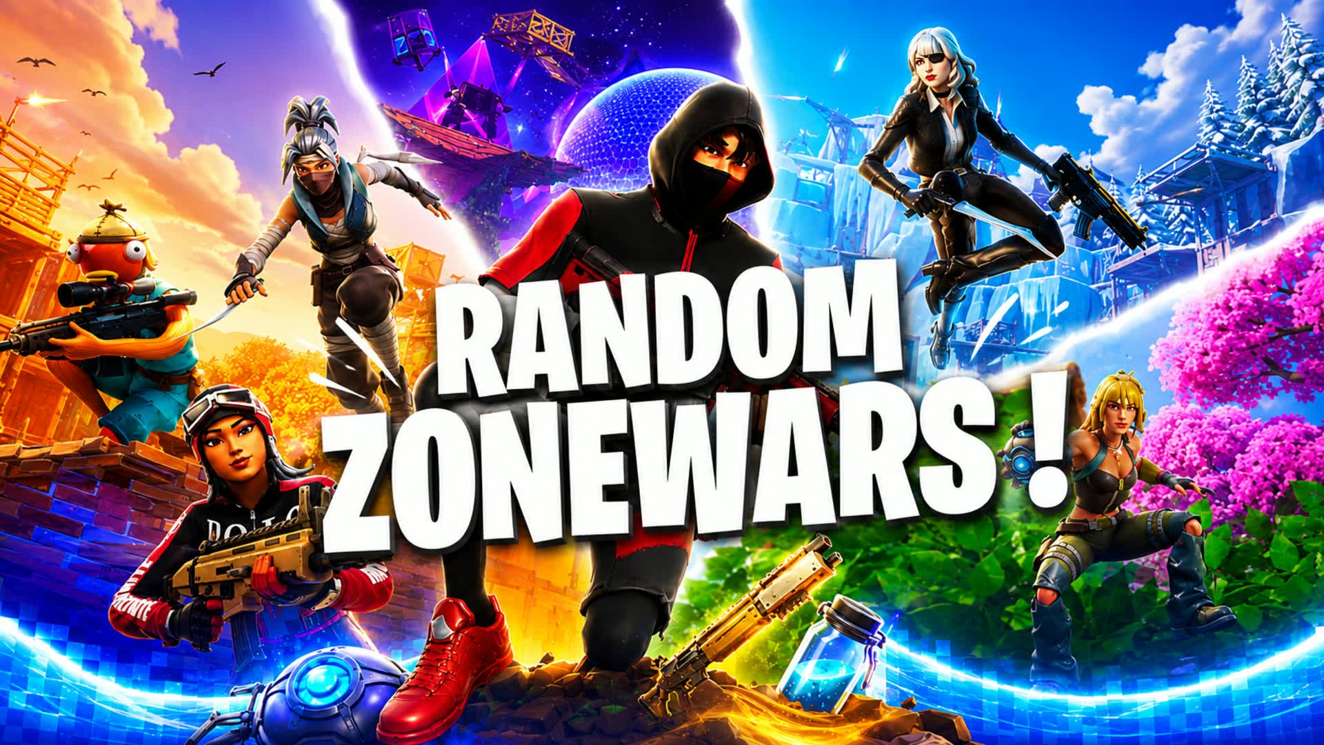 🎮🔥 Random Zone Wars! 💥 — Fortnite Creative map