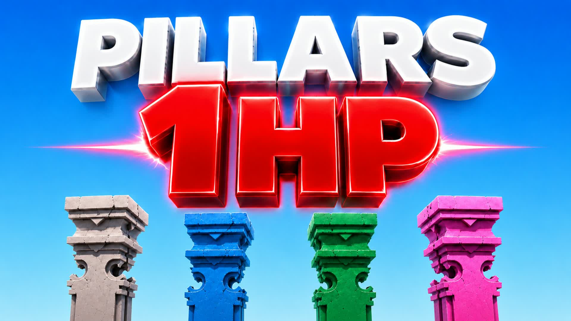 1HP Pillars — Fortnite Creative map