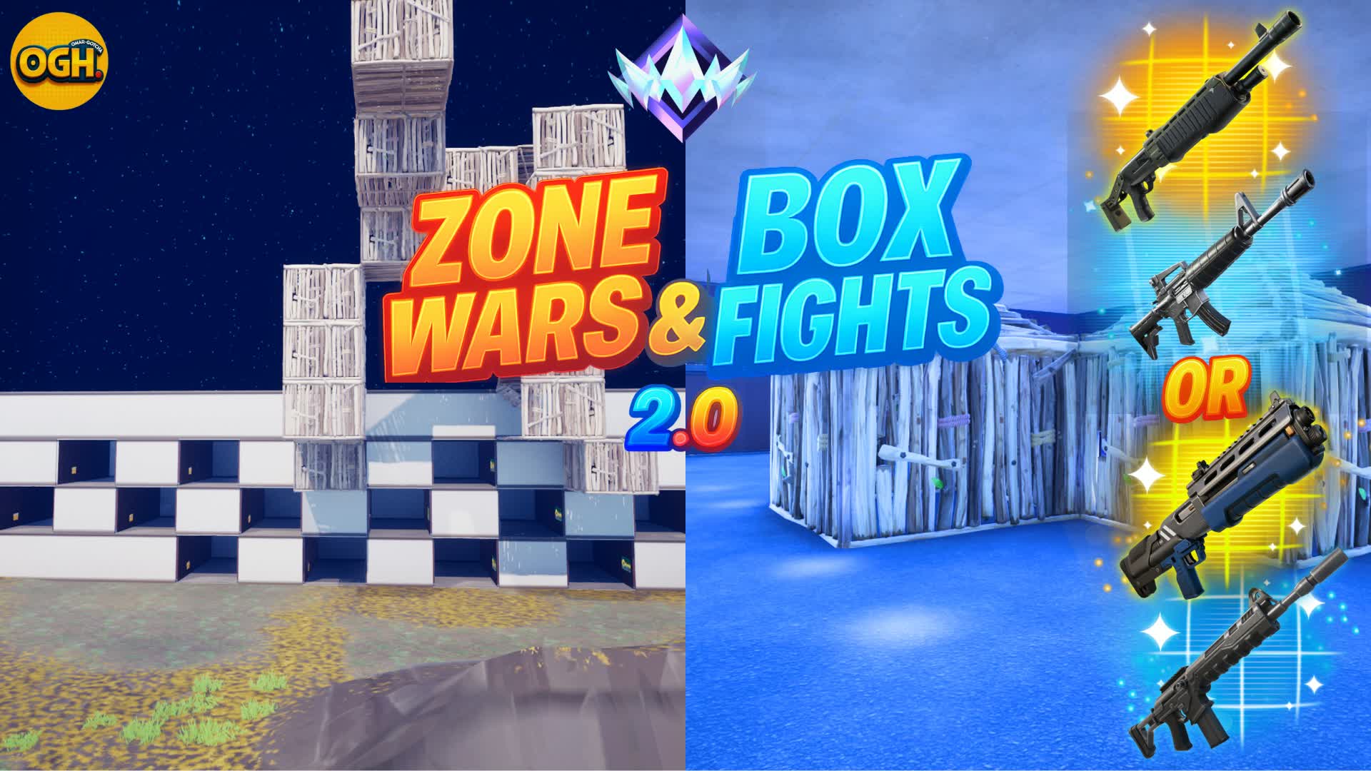 FFA - Box Fights & Zone Wars 2.0 [CH7] — Fortnite Creative map