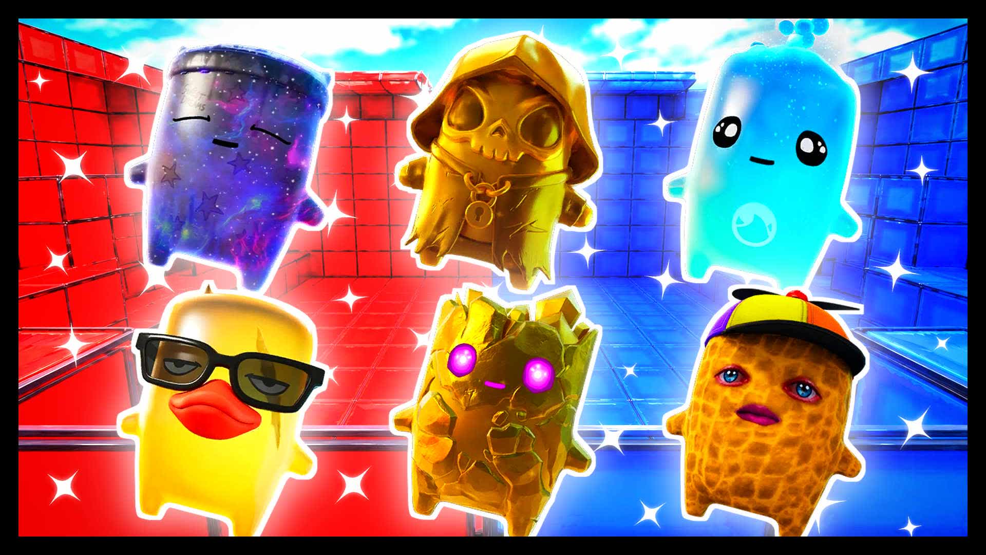 RED VS BLUE AIM THROUGH PRESSURE 🔴🔵 — Fortnite Creative map