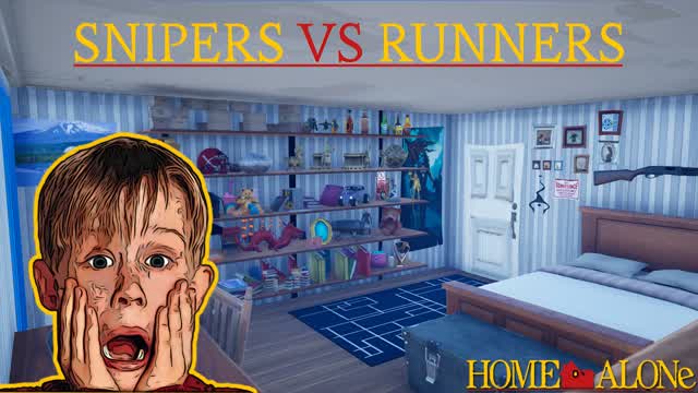🎯 SNIPERS VS RUNNERS 🏃 — Fortnite Creative map cover art