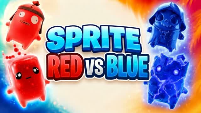 SPRITE RED VS BLUE 🔵🔴 — Fortnite Creative map cover art