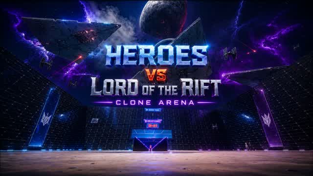 Heroes vs Lord of the Rift Clone Arena — Fortnite Creative map cover art