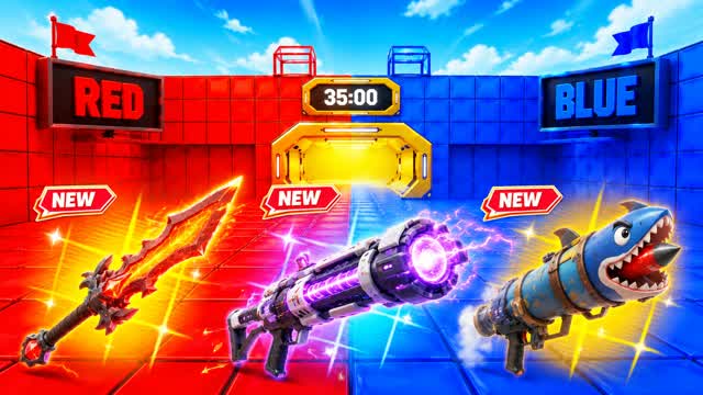 RED VS BLUE (NEW) 🔴🔵 — Fortnite Creative map