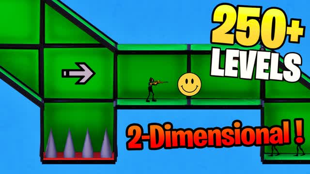 [2D] Pixel Parkour⭐ — Fortnite Creative map