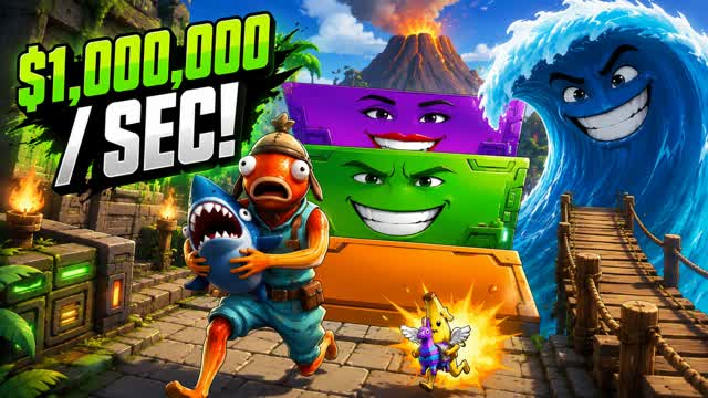💸 Escape The Tsunami For Brainrot💸 — Fortnite Creative map
