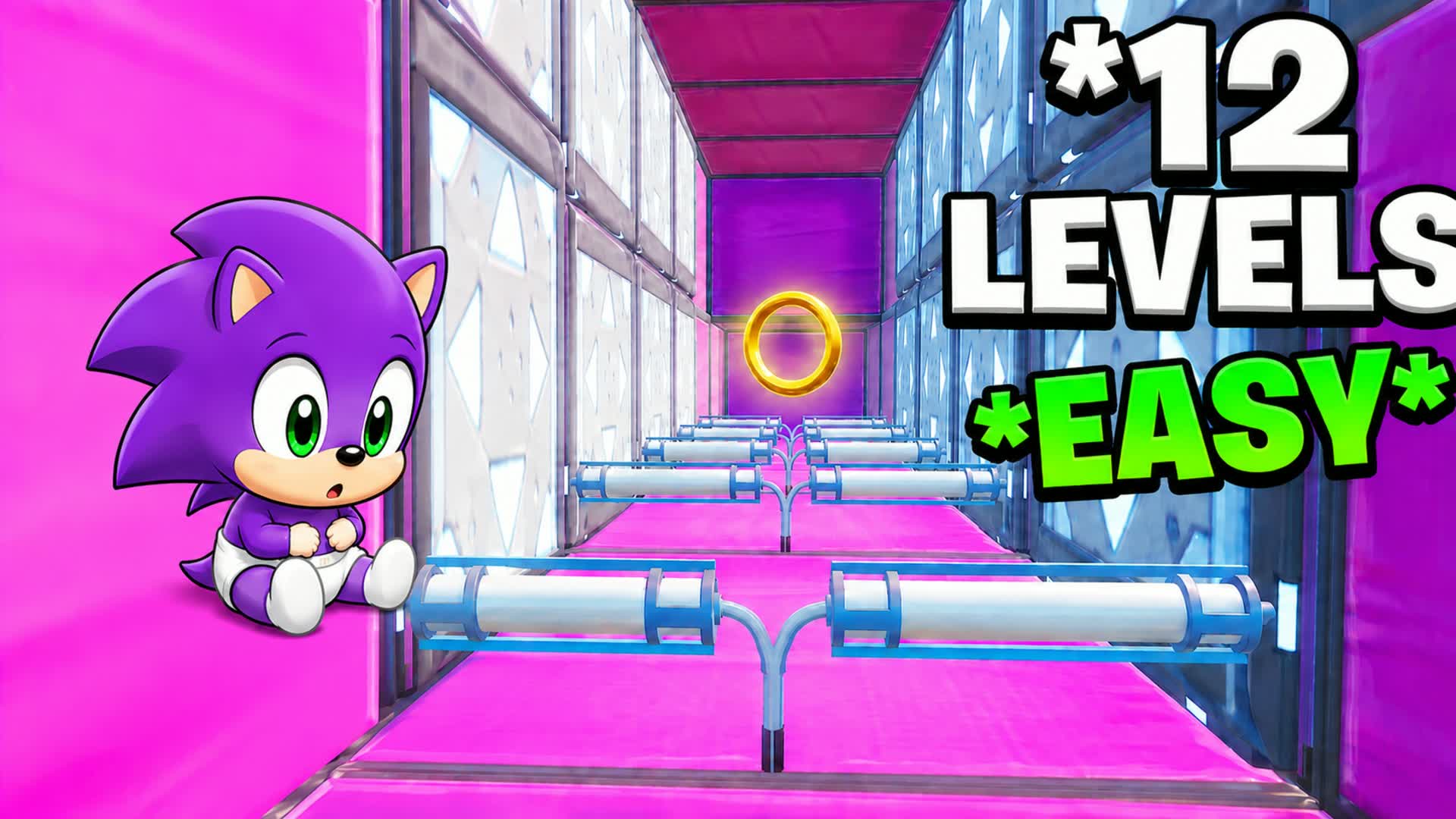 Sonic Deathrun Easy 12 Levels — Fortnite Creative map