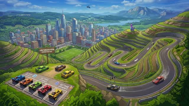DRIVER HAVEN- CUSTOM MAP AND TERRAIN — Fortnite Creative map cover art