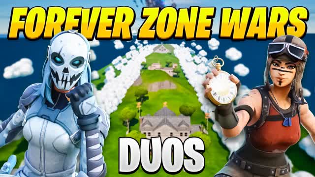 *DUO* FOREVER ZONE WARS — Fortnite Creative map cover art