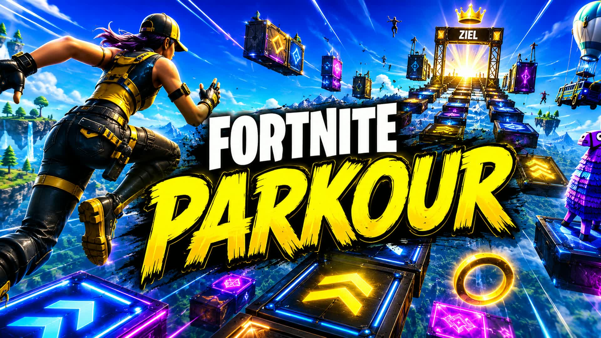 5 leveln parkour easy — Fortnite Creative map