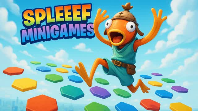 SPLEEF MINIGAMES — Fortnite Creative map cover art