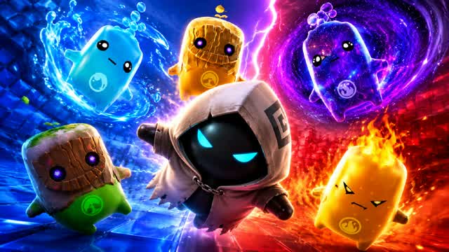 INSANE SPRITES WEAPONS RED VS BLUE 🔴🔵 — Fortnite Creative map cover art