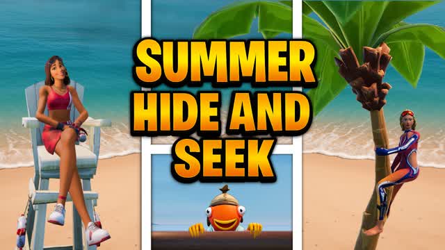 MEGA SUMMER HIDE AND SEEK🌴🔥☀️ — Fortnite Creative map cover art