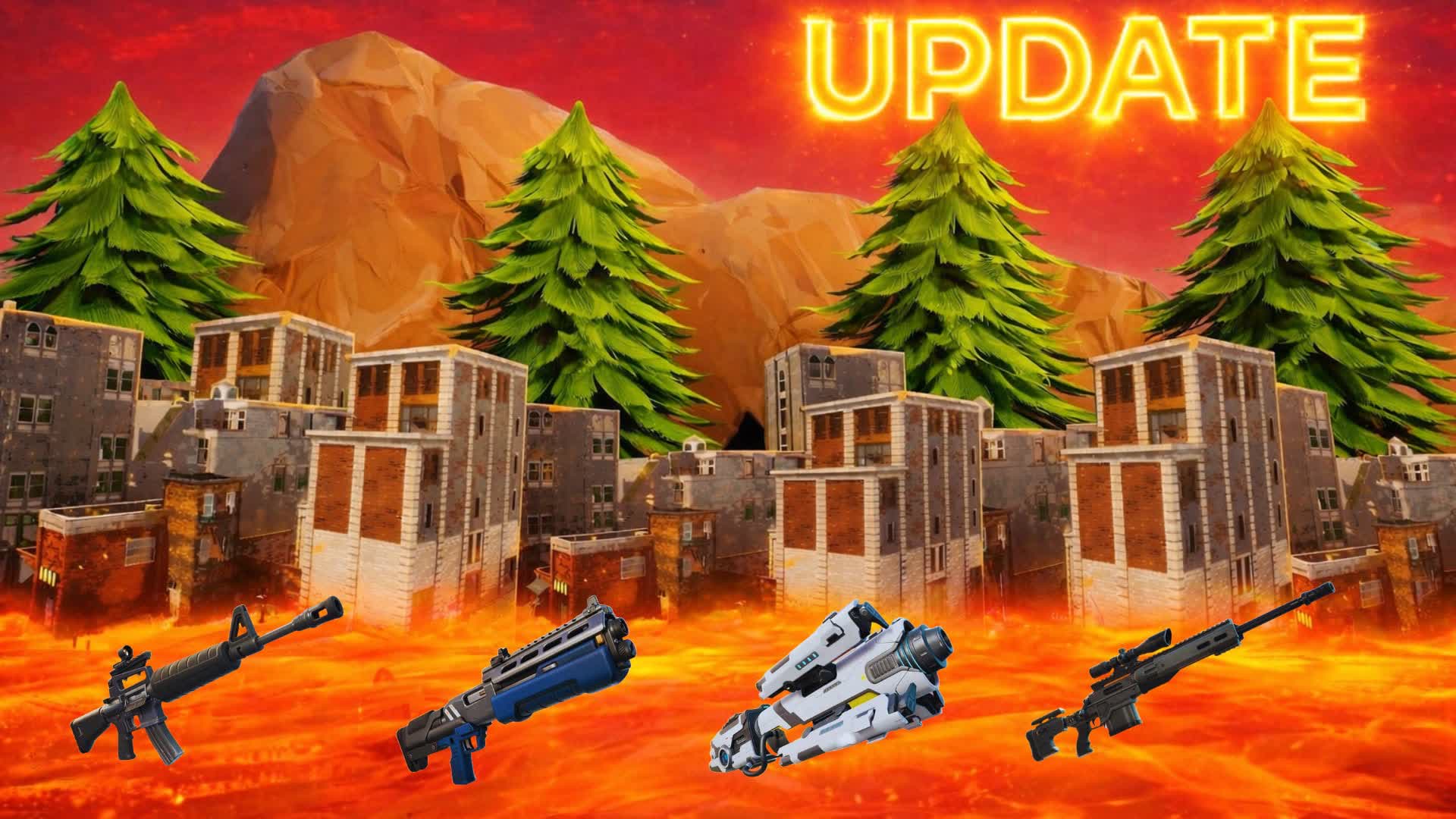 🔥LAVA ZONE WARS – FLOOR IS LAVA🔥 — Fortnite Creative map