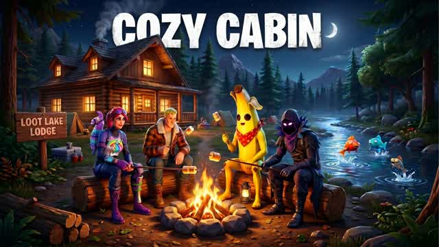 COZY CABIN 🔊 PROXIMITY CHAT — Fortnite Creative map