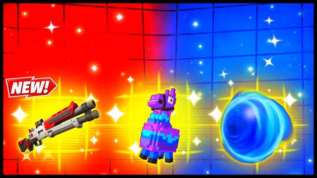 RED VS BLUE CONTROLLED INTENSITY 🔴🔵 — Fortnite Creative map cover art