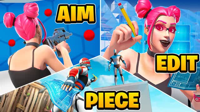 🎯Aim Edit Piece Control & 1v1🎯 — Fortnite Creative map