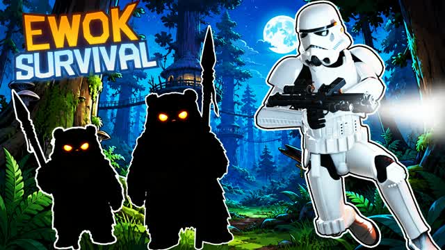 EWOK SURVIVAL TAG — Fortnite Creative map