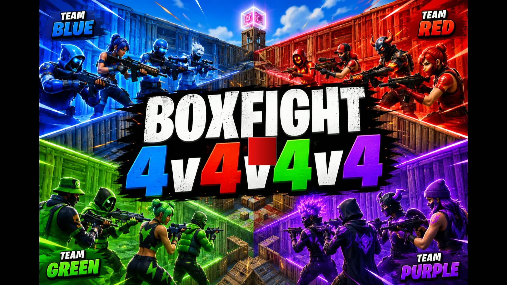 Boxfight Team FIGHT — Fortnite Creative map