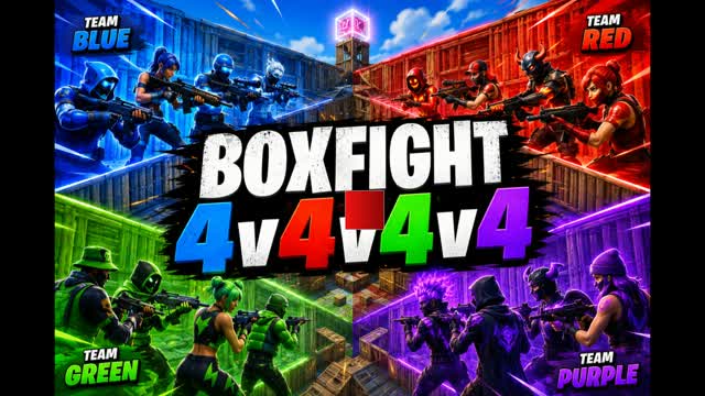 Boxfight Team FIGHT — Fortnite Creative map cover art