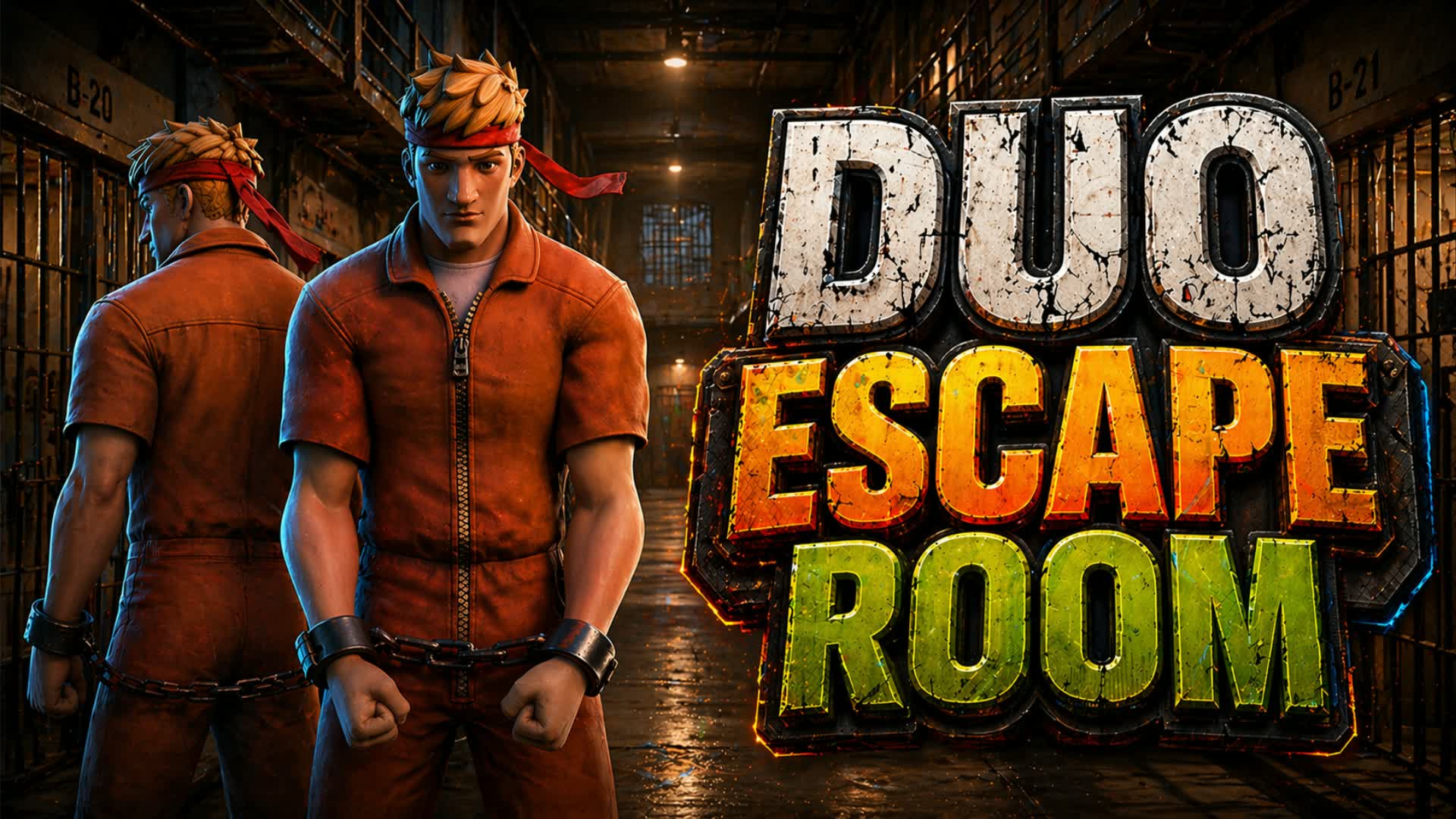 Duo Escape Room 35 Levels โ Fortnite Creative map