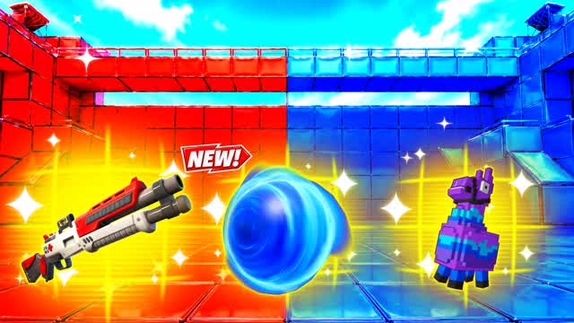 RED VS BLUE SKYWARD FOCUS 🔴🔵 — Fortnite Creative map cover art